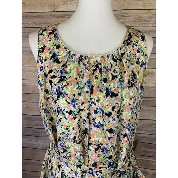 Forever 21 Large NWT Dress Colorful Abstract Tie - Picture 8 of 11